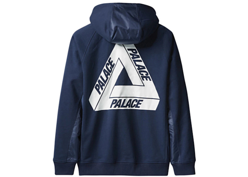 PALACE Palace adidas French Terry Hoodie Night Indigo/White outlook