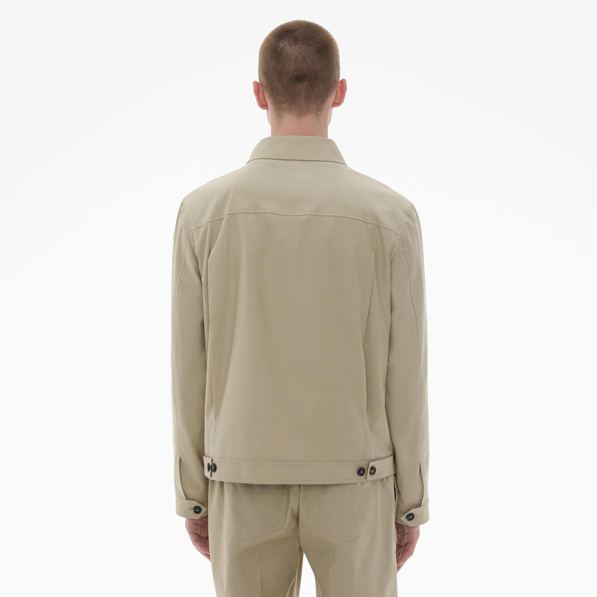 TAILORED COTTON ZIP-UP JACKET - 4