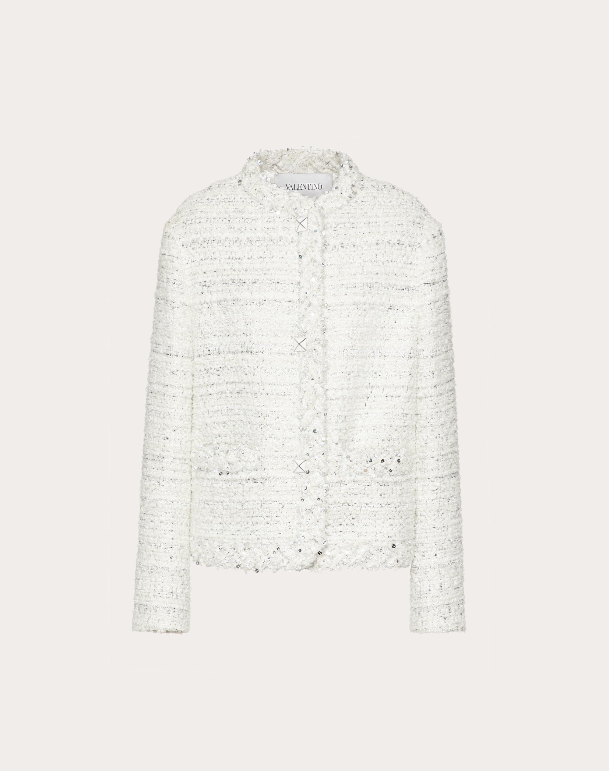 SILVER TWEED JACKET - 1