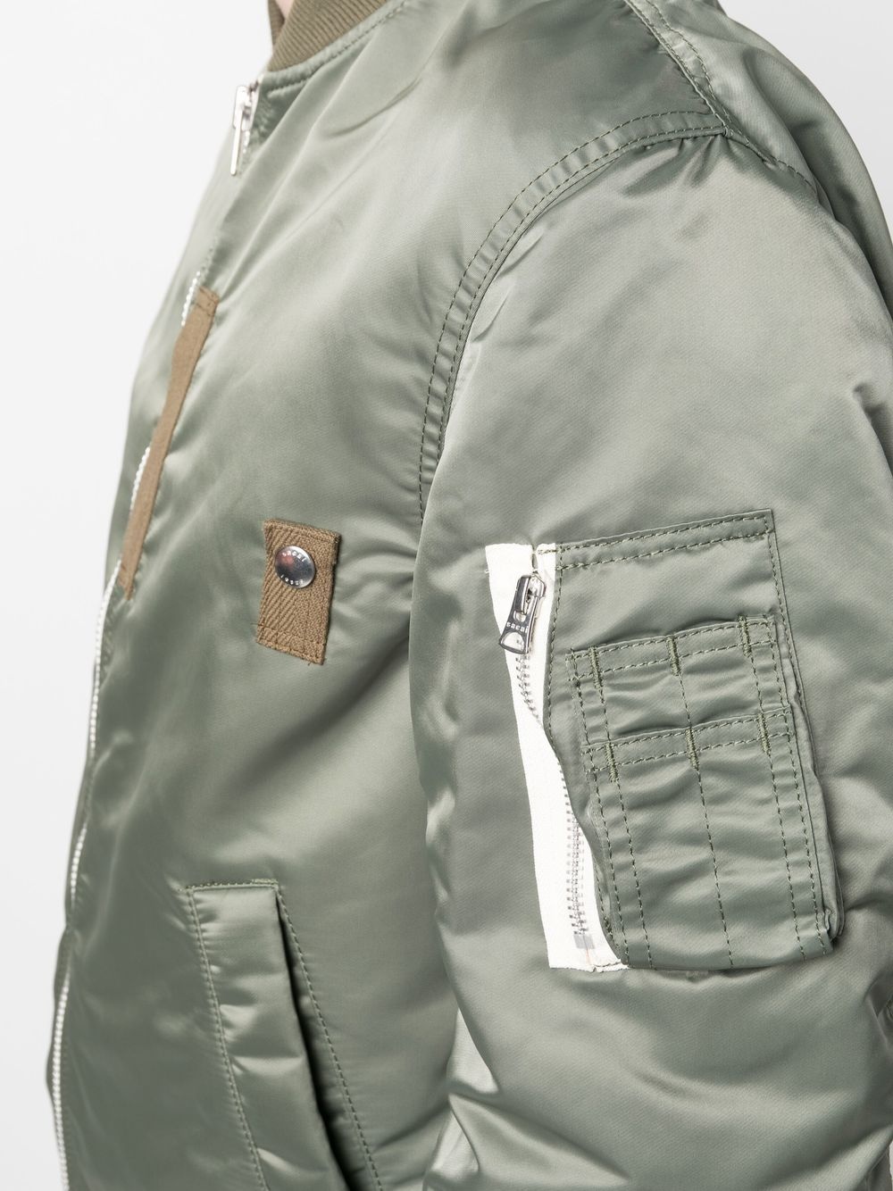 baseball-collar bomber jacket - 5
