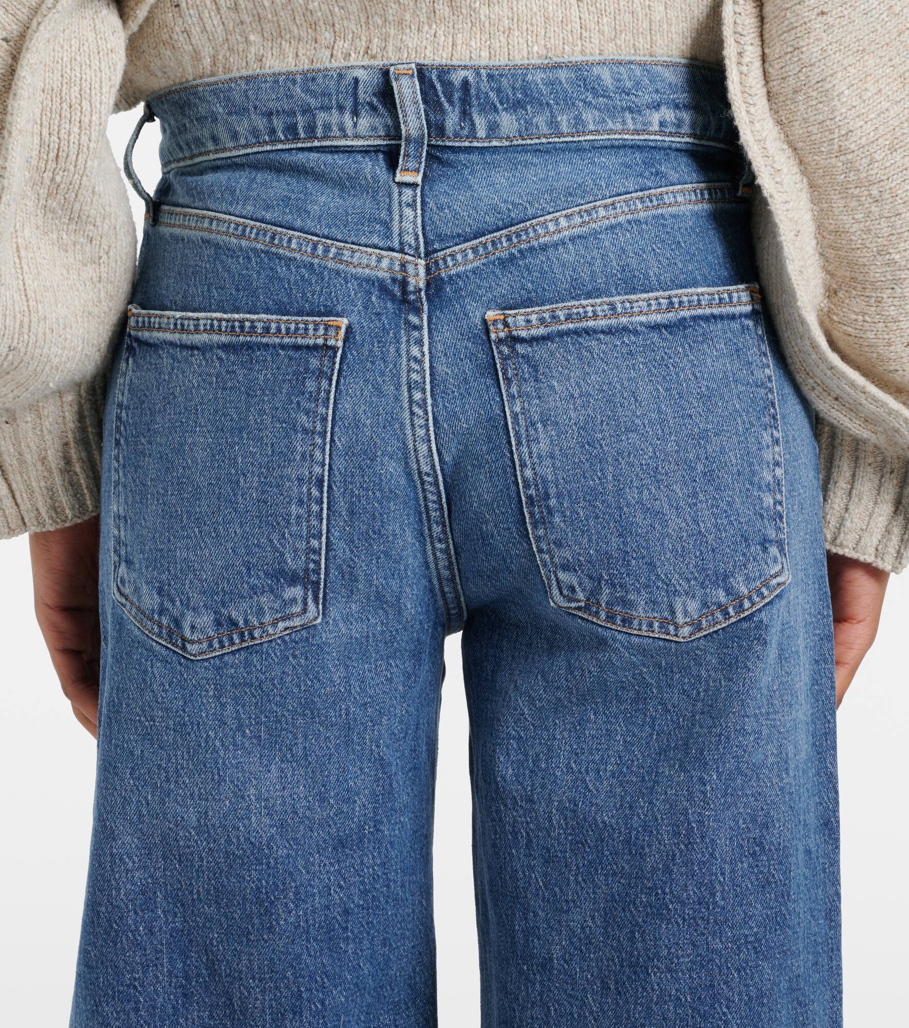 Harper mid-rise wide-leg jeans - 6