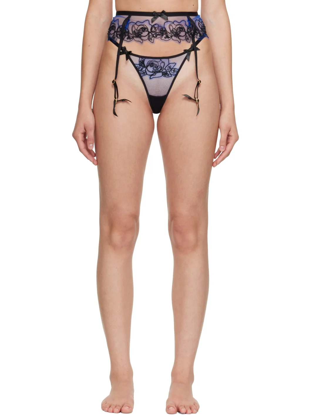Navy Lindie Trixie Thong - 1