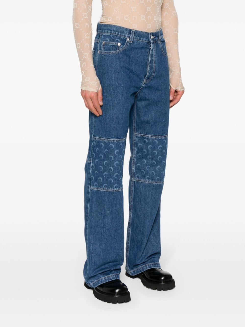 Regenerated wide-leg jeans - 3