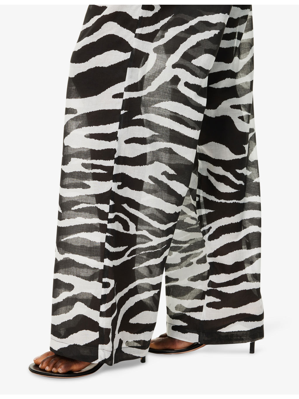 Zebra Drawstring Cotton-Poplin Trousers - 5