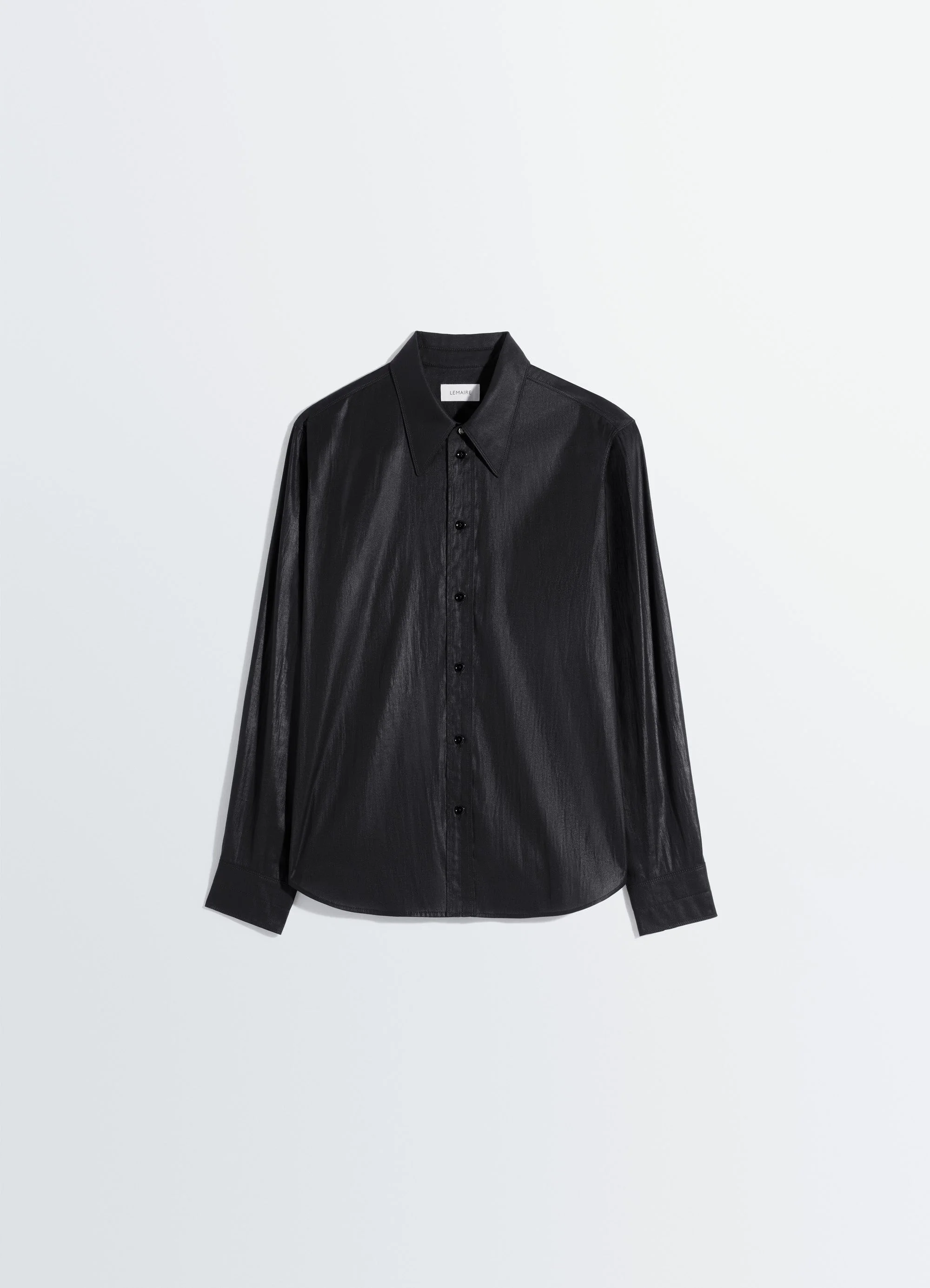 POINTED COLLAR SURREALIST SHIRT IN CHINTZED TOILE - 1