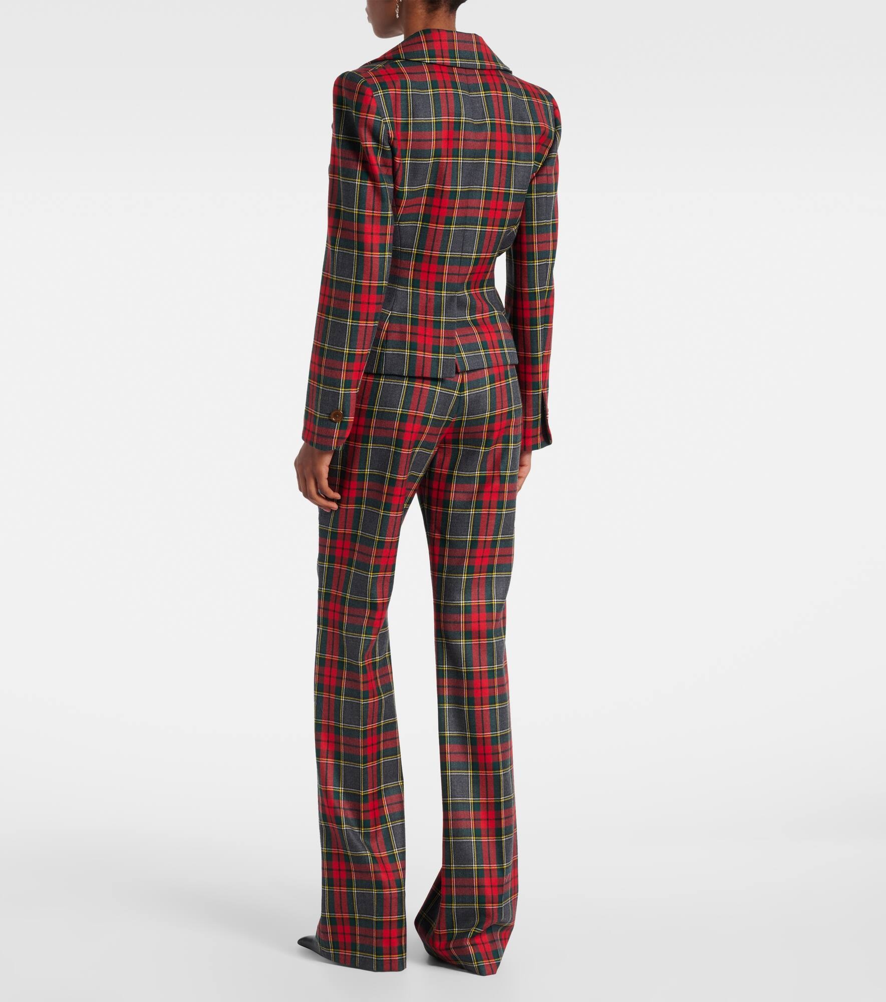 Tartan wool blazer - 3
