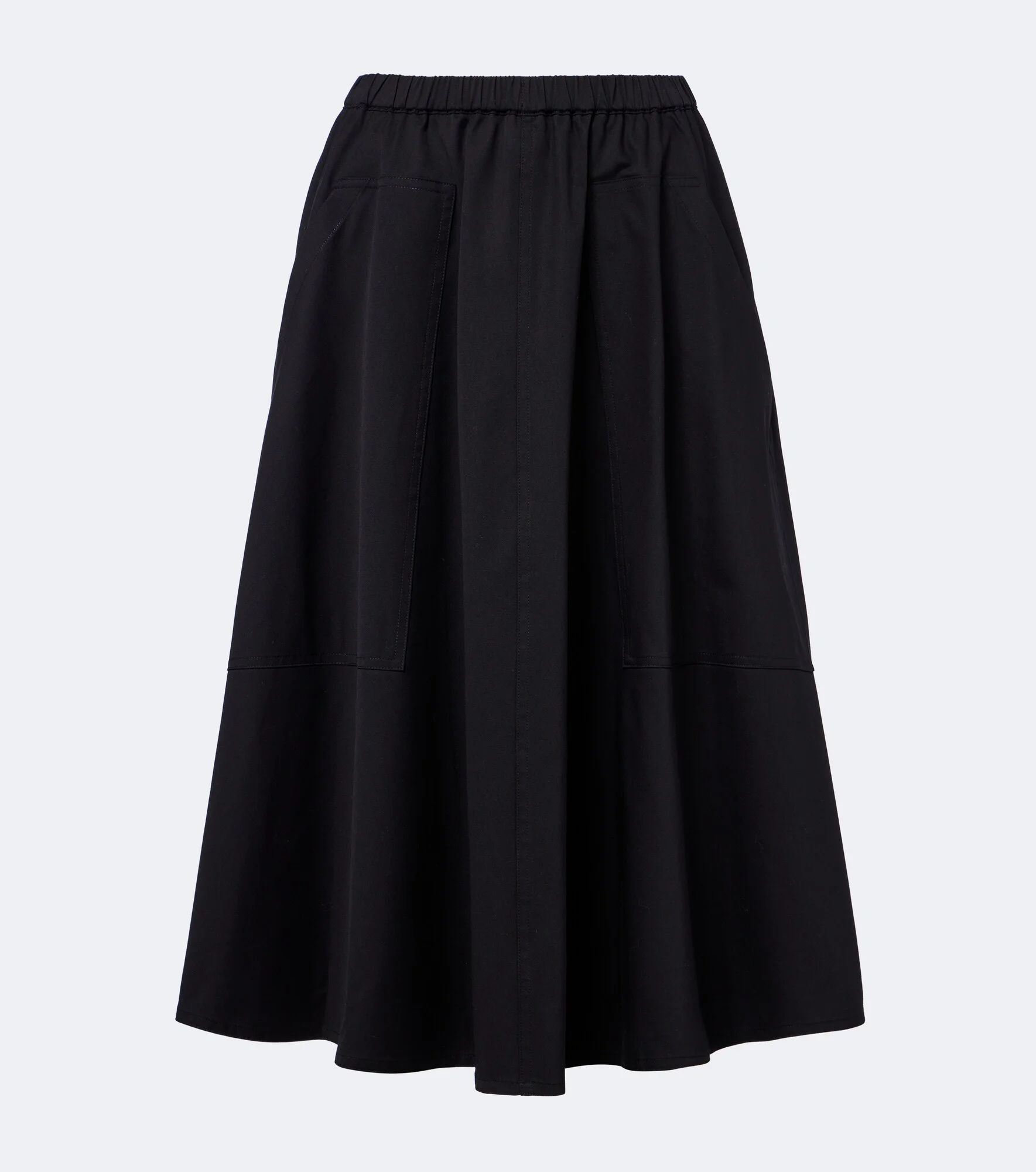 Cotton midi skirt - 1