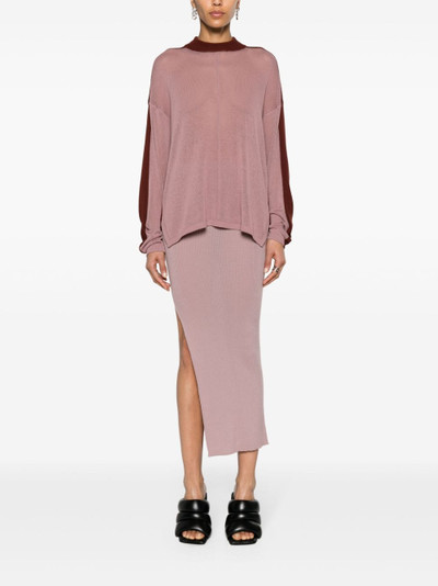 Rick Owens Combo drop-shoulder cotton jumper outlook