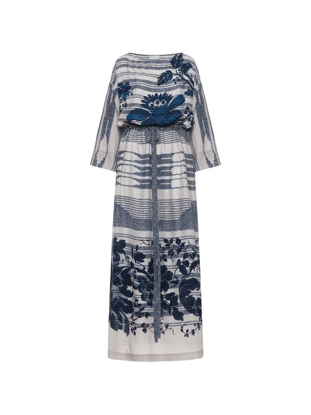 Tetris floral-print maxi dress - 1