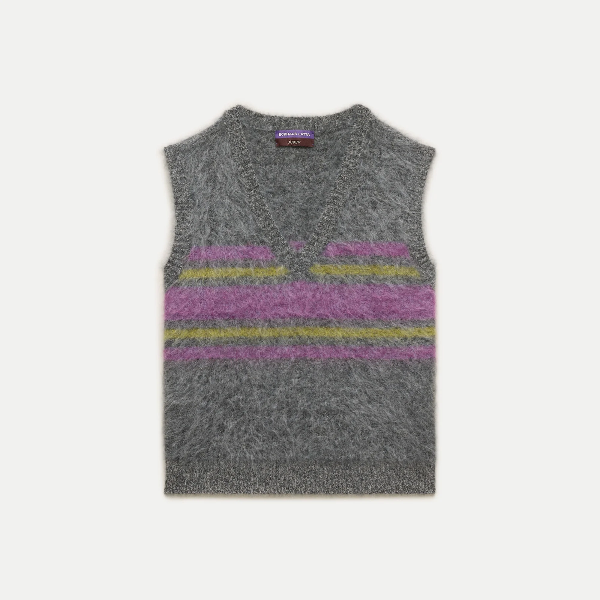 Eckhaus Latta x J.Crew brushed cashmere vest - 1