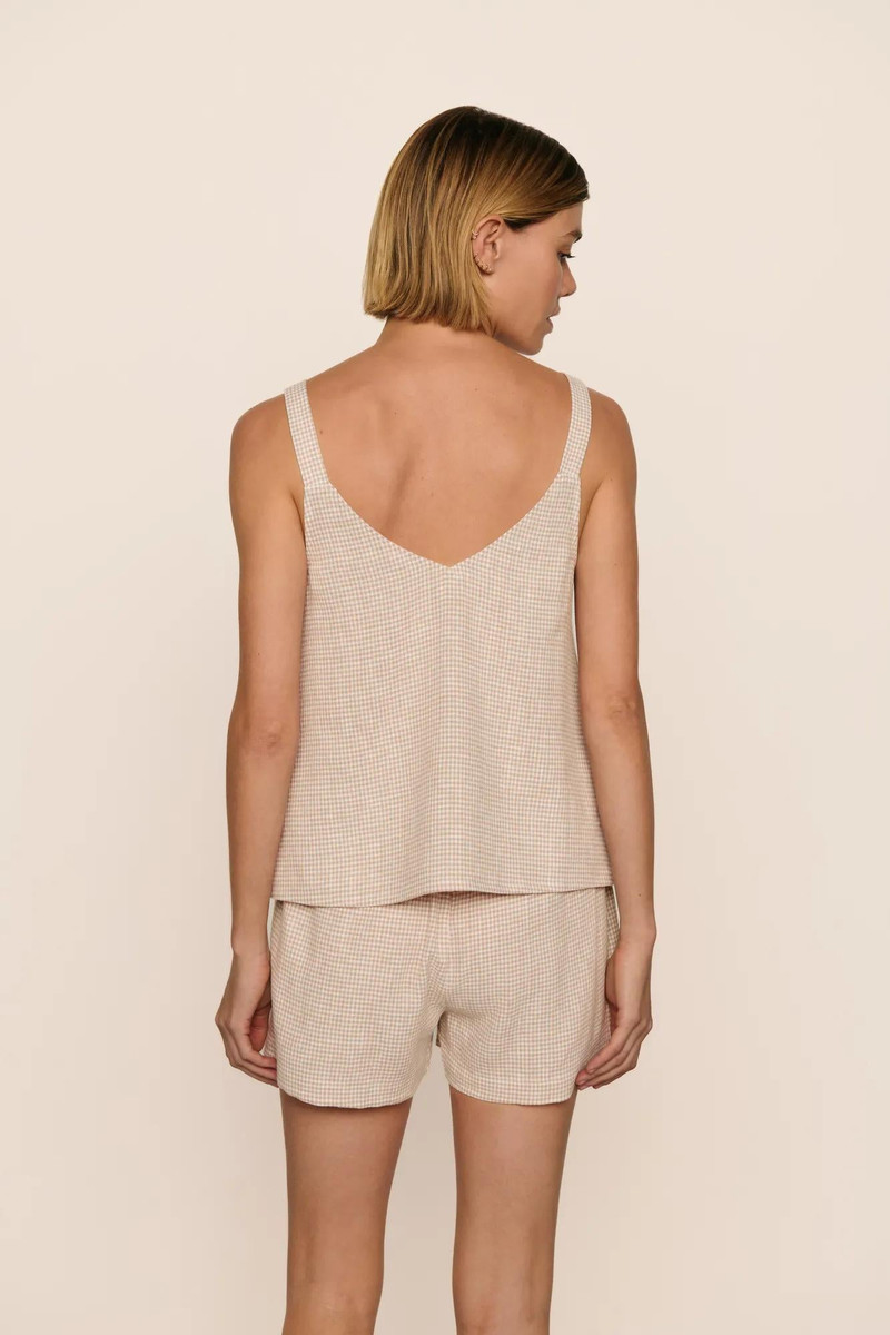 eberjey Linen Blend V Neck Cami outlook