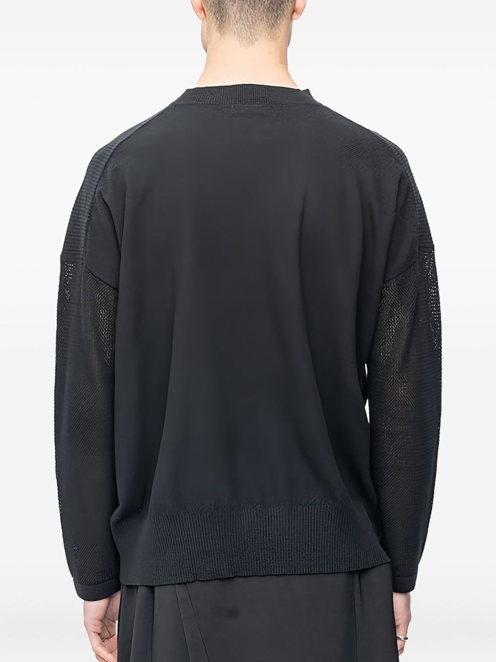 open-knit pullover sweater - 3