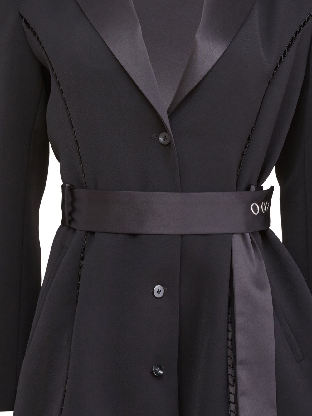 tuxedo mini dress - 2