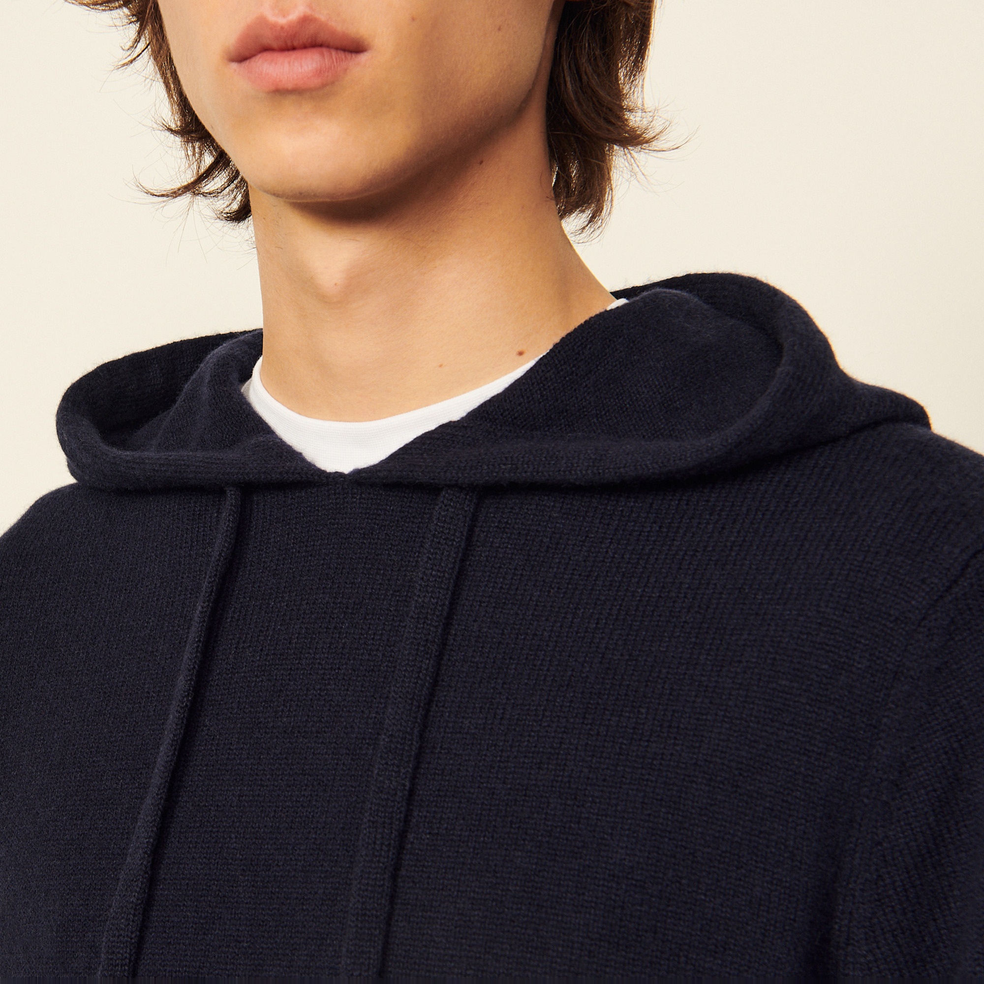 Wool and cashmere hoodie - 5