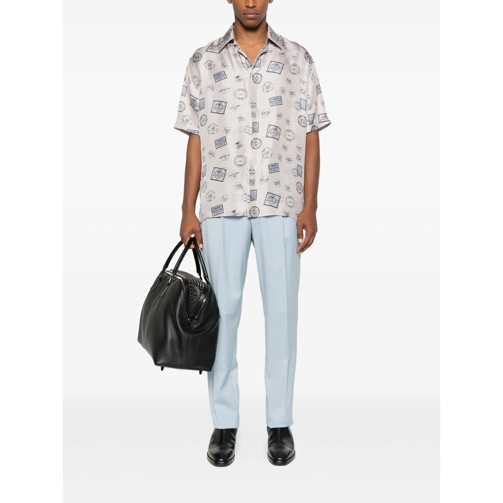 Fendi Grey Shirts Men - 3