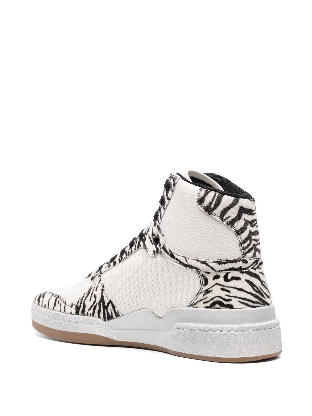 animal-print high-top sneakers - 3