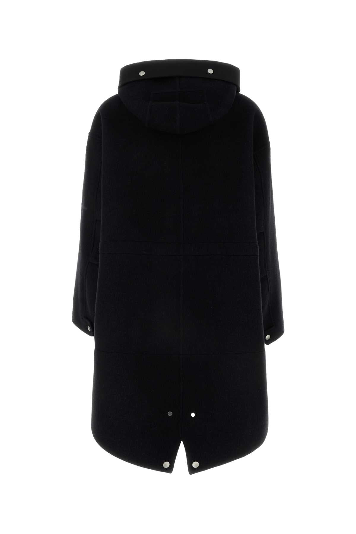 Jil Sander Women Black Wool Parka - 2