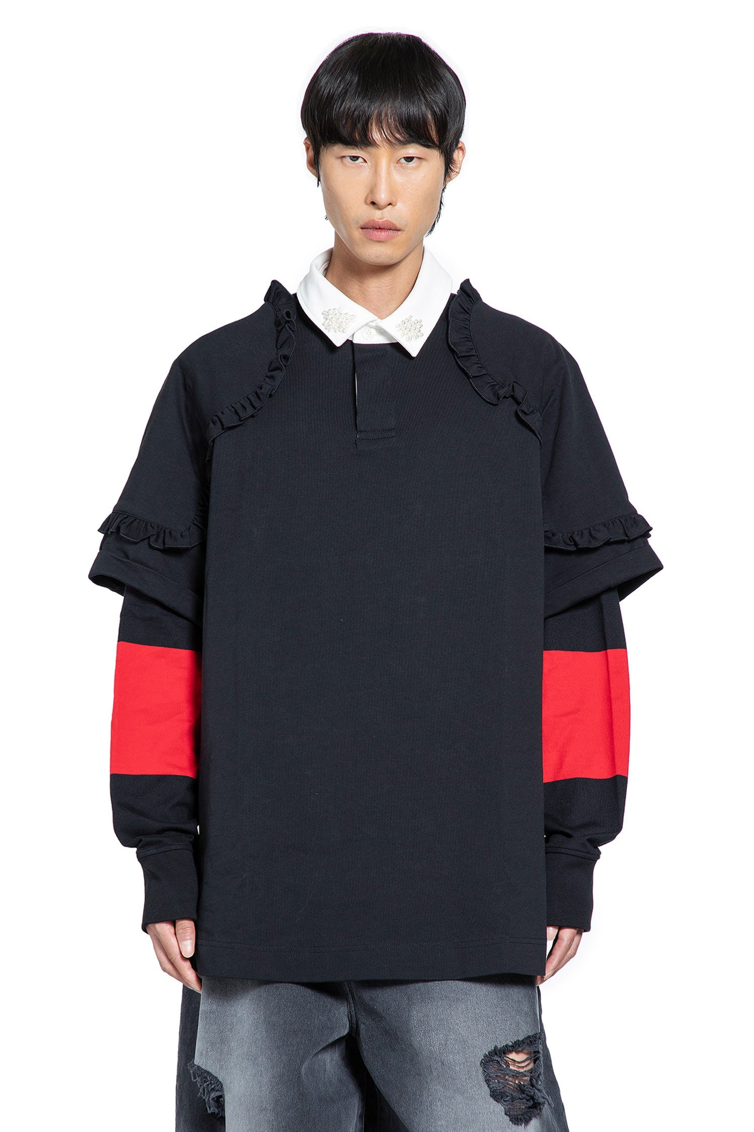 Layered Ruffle Rugby Shirt - 5