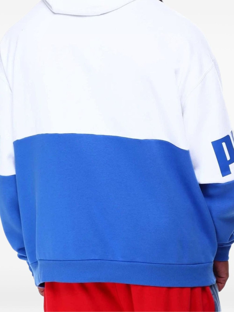PUMA Power Colorblock kangaroo pocket hoodie outlook