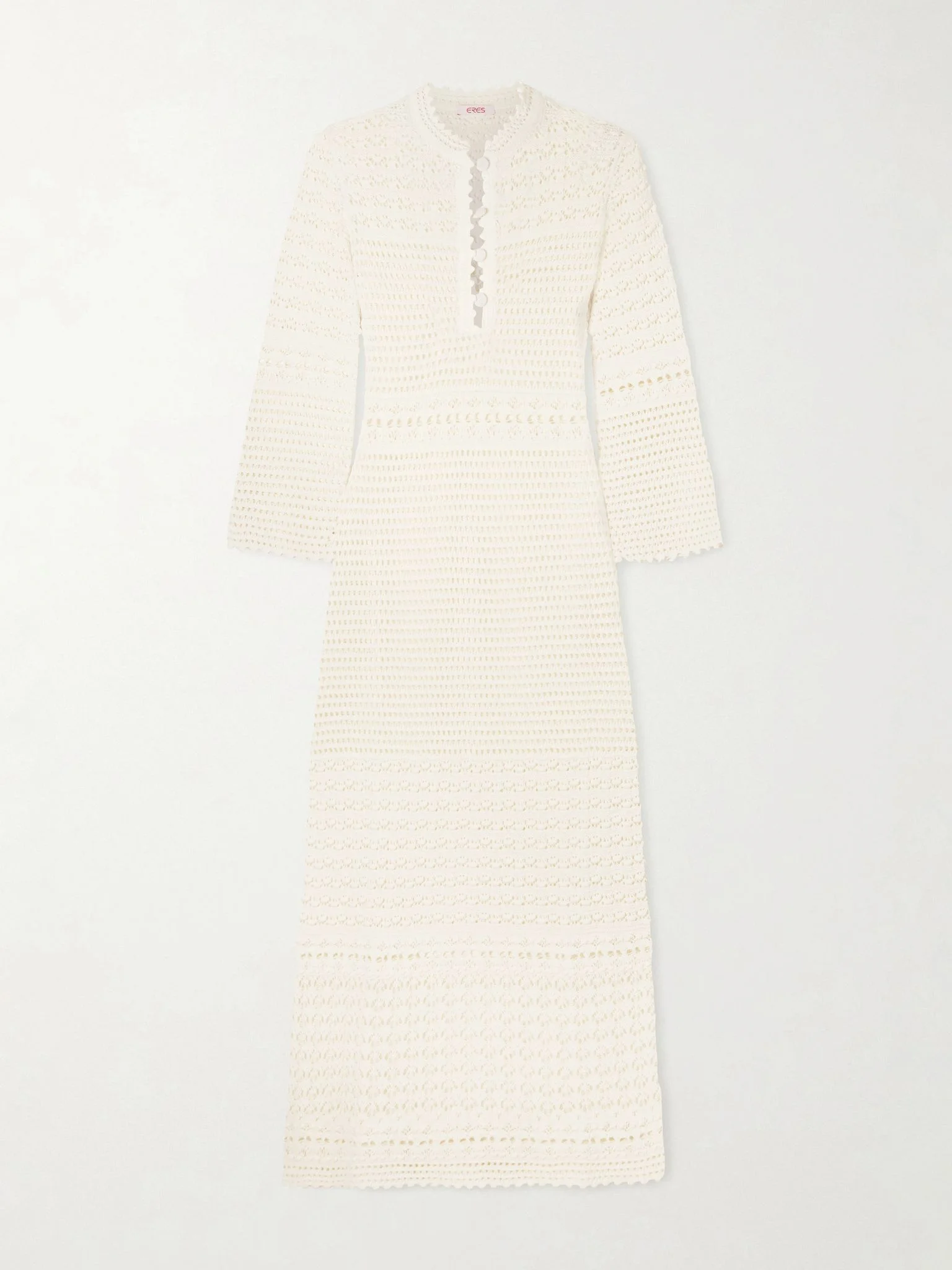 Madone open-knit maxi dress Ecru - 1