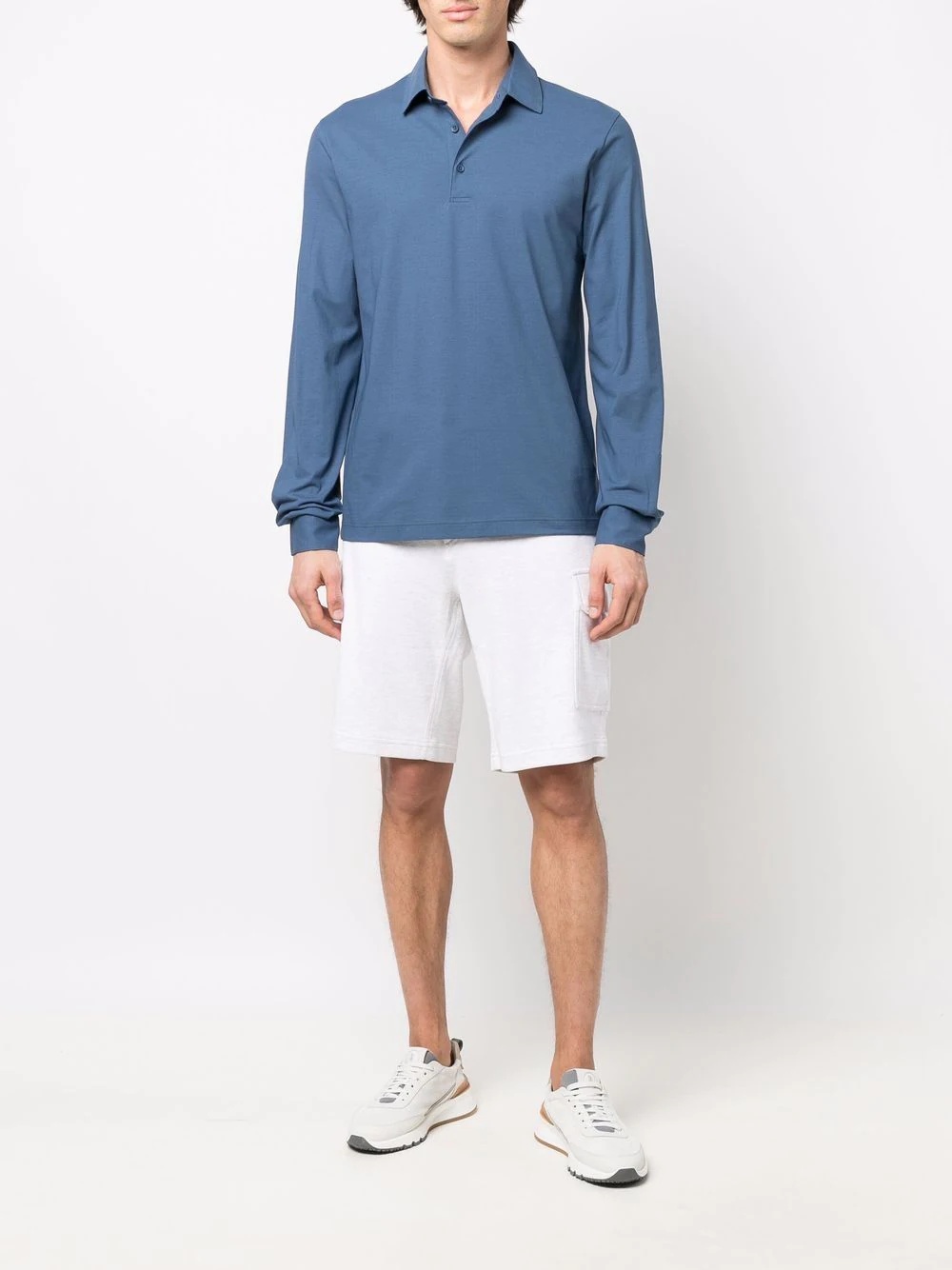 long-sleeve polo shirt - 2