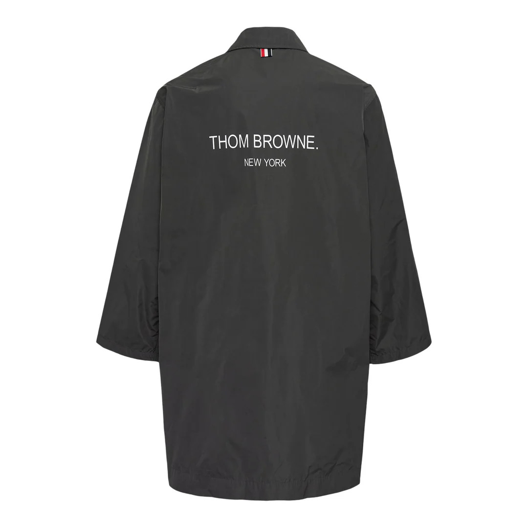 Packable Smock With Logo Print Coat - 2
