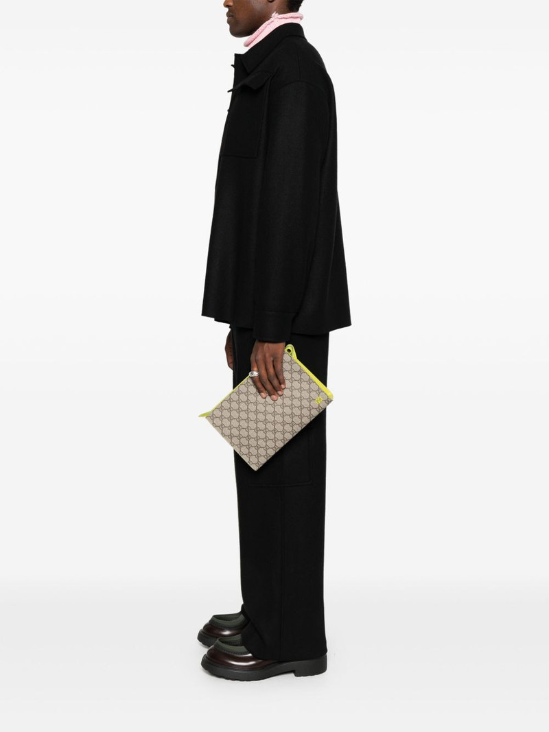 GUCCI small GG Canvas clutch bag outlook