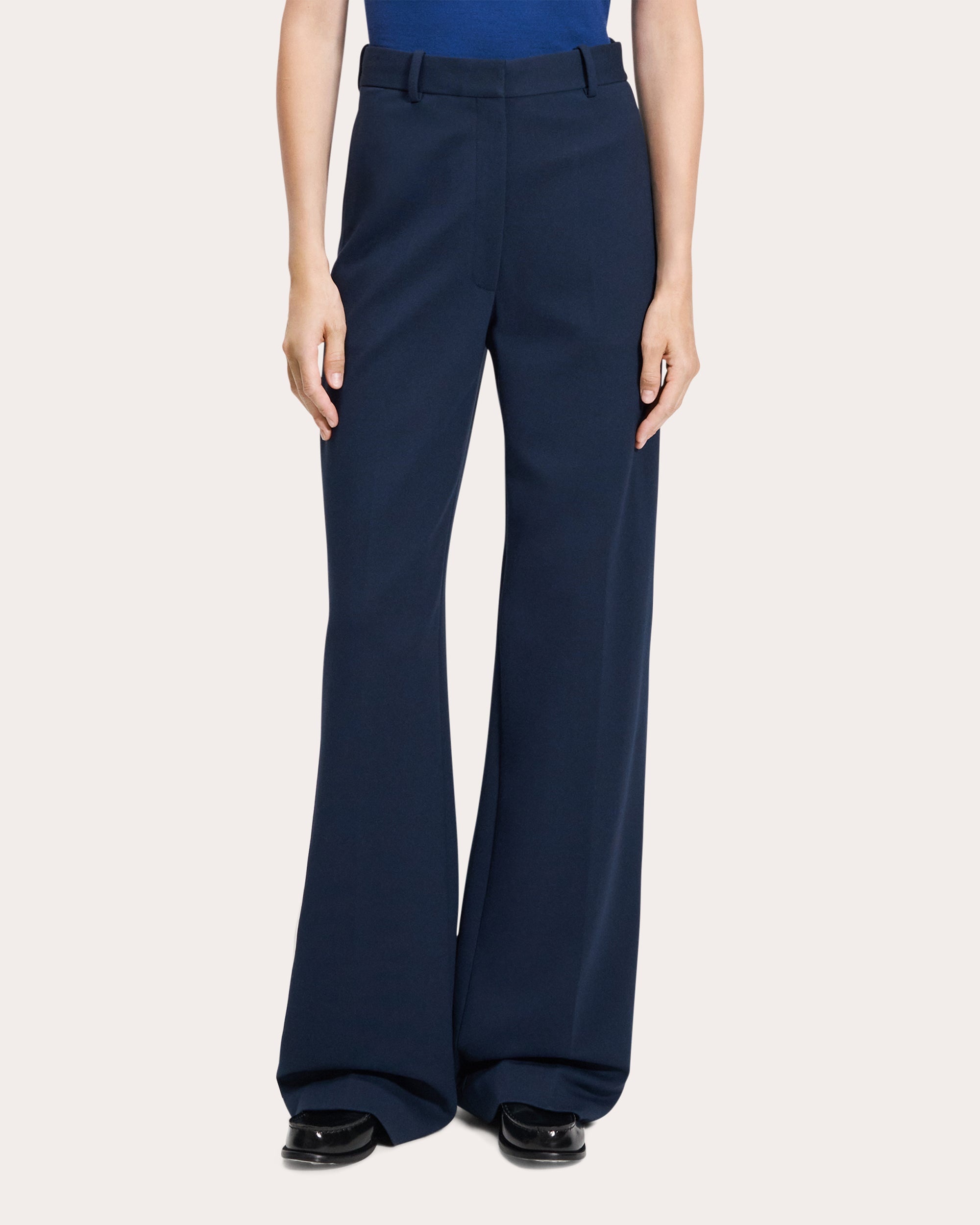Classic Creased Straight-Leg Trousers - 2