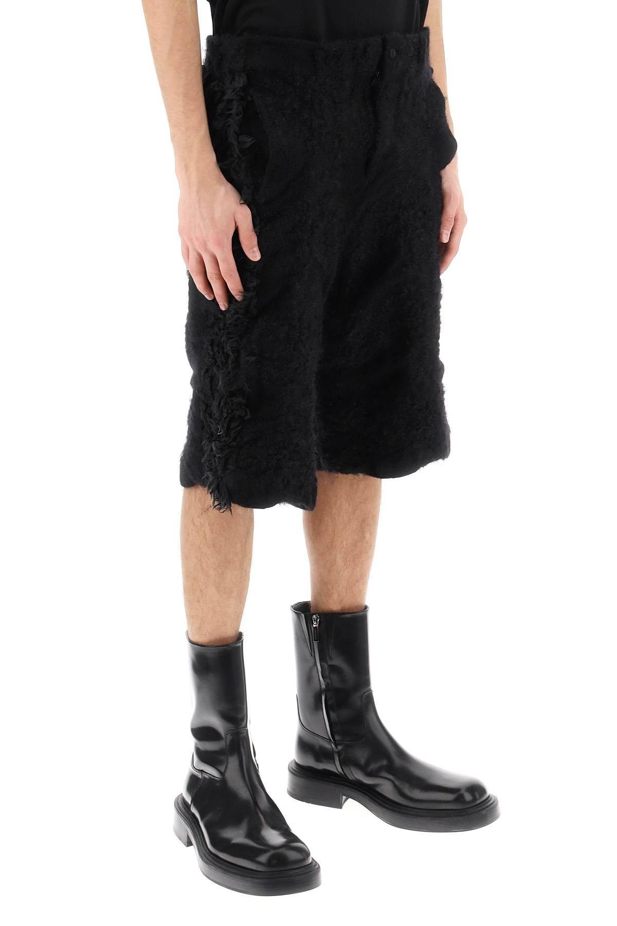 FUR-EFFECT KNITTED SHORTS - 3