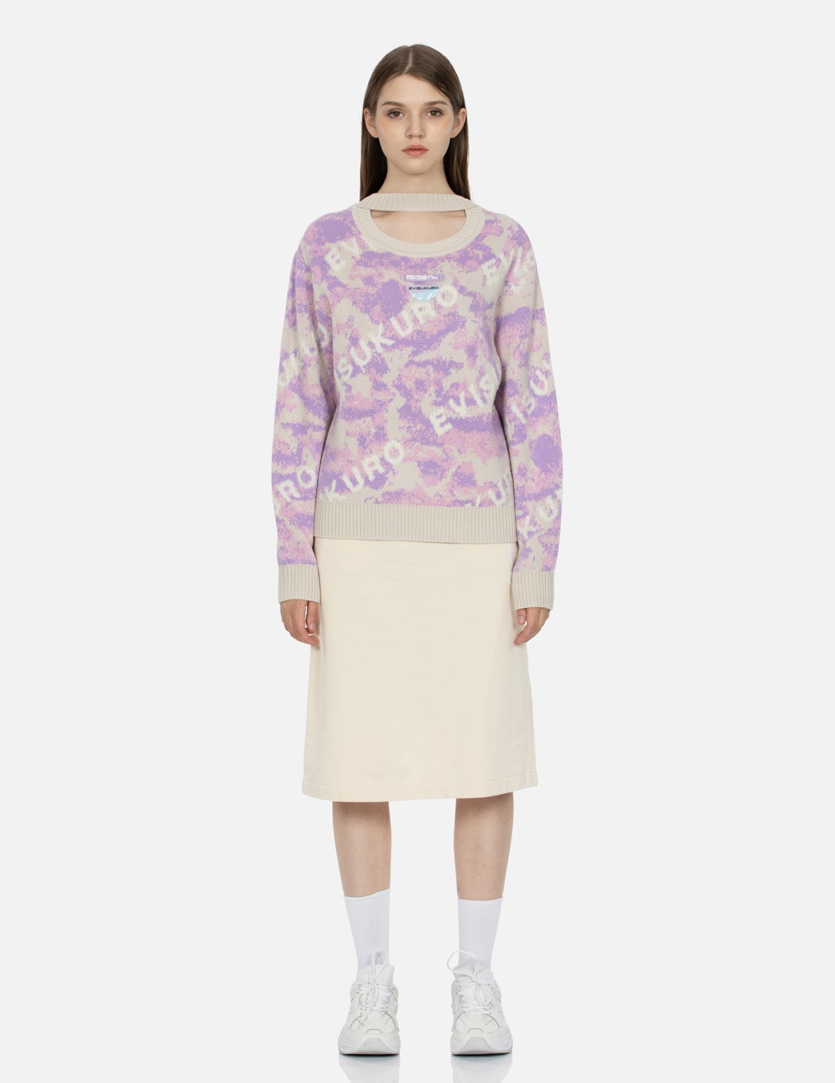 Monogram Jacquard Camouflage Oversized Sweater - 5