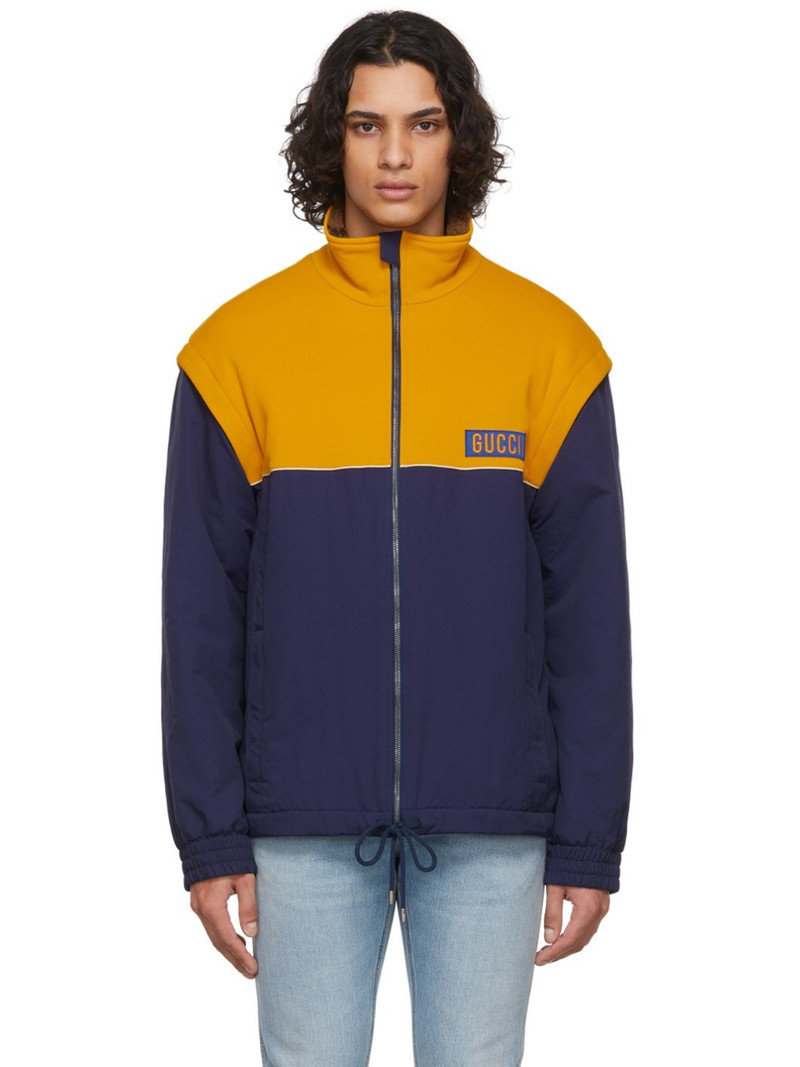 two-tone Technical jersey jacket - 1