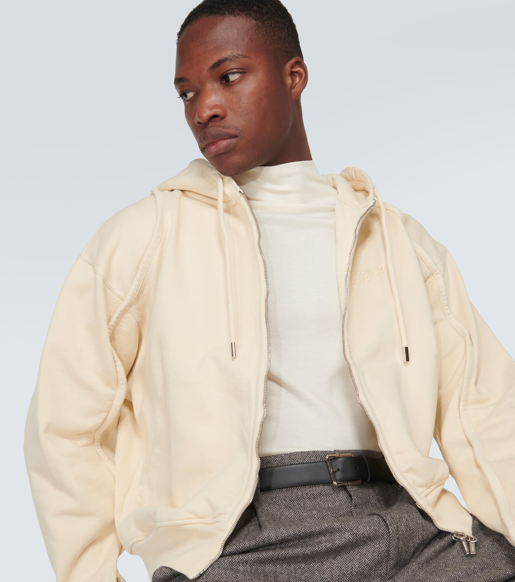 Le Sweater Camargue Zippé cotton hoodie - 5
