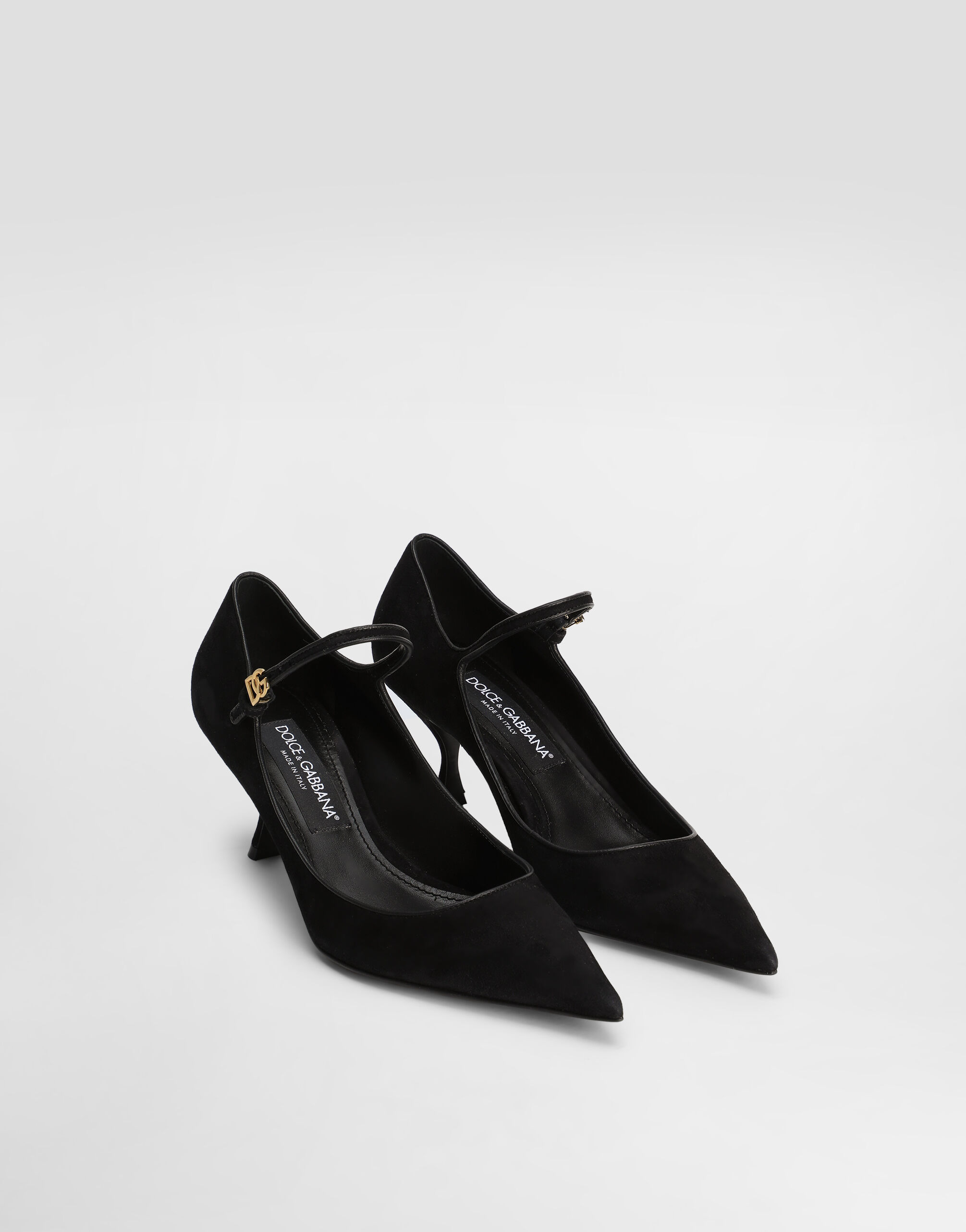 Suede and nappa leather pumps - 2