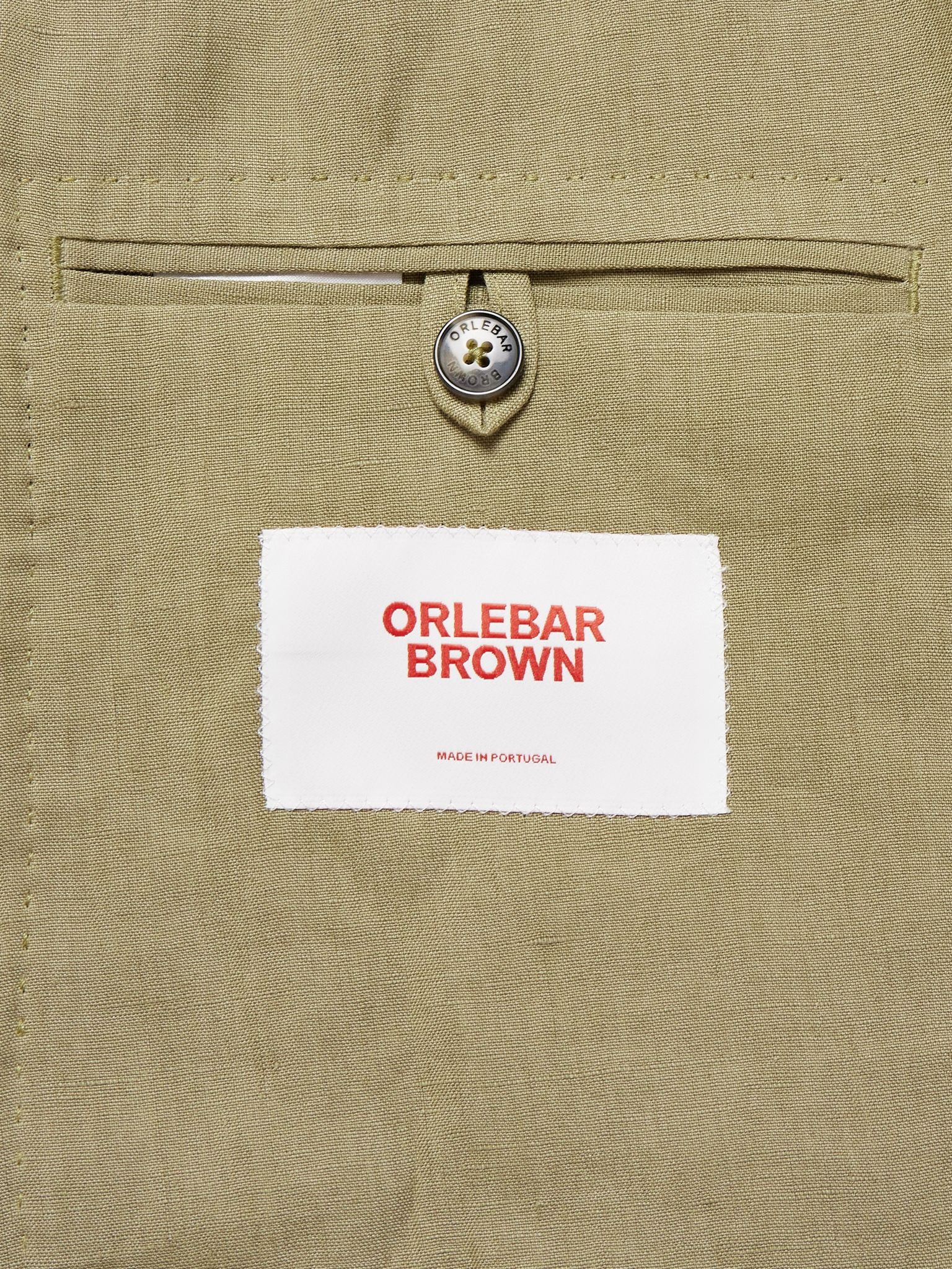 Garret Unstructured Linen Suit Jacket Green - 5