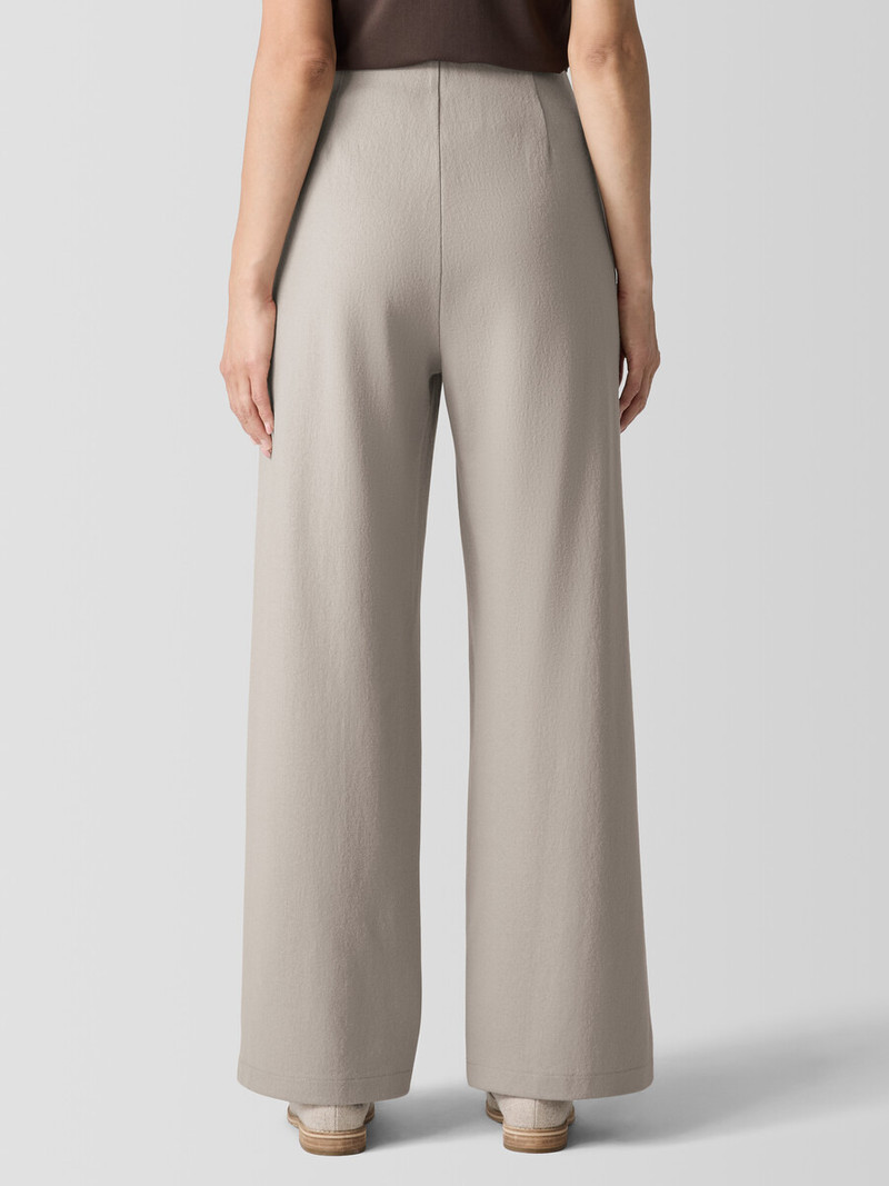 Felted Wool Jersey Wide-Leg Pant in Regenerative Wool 4