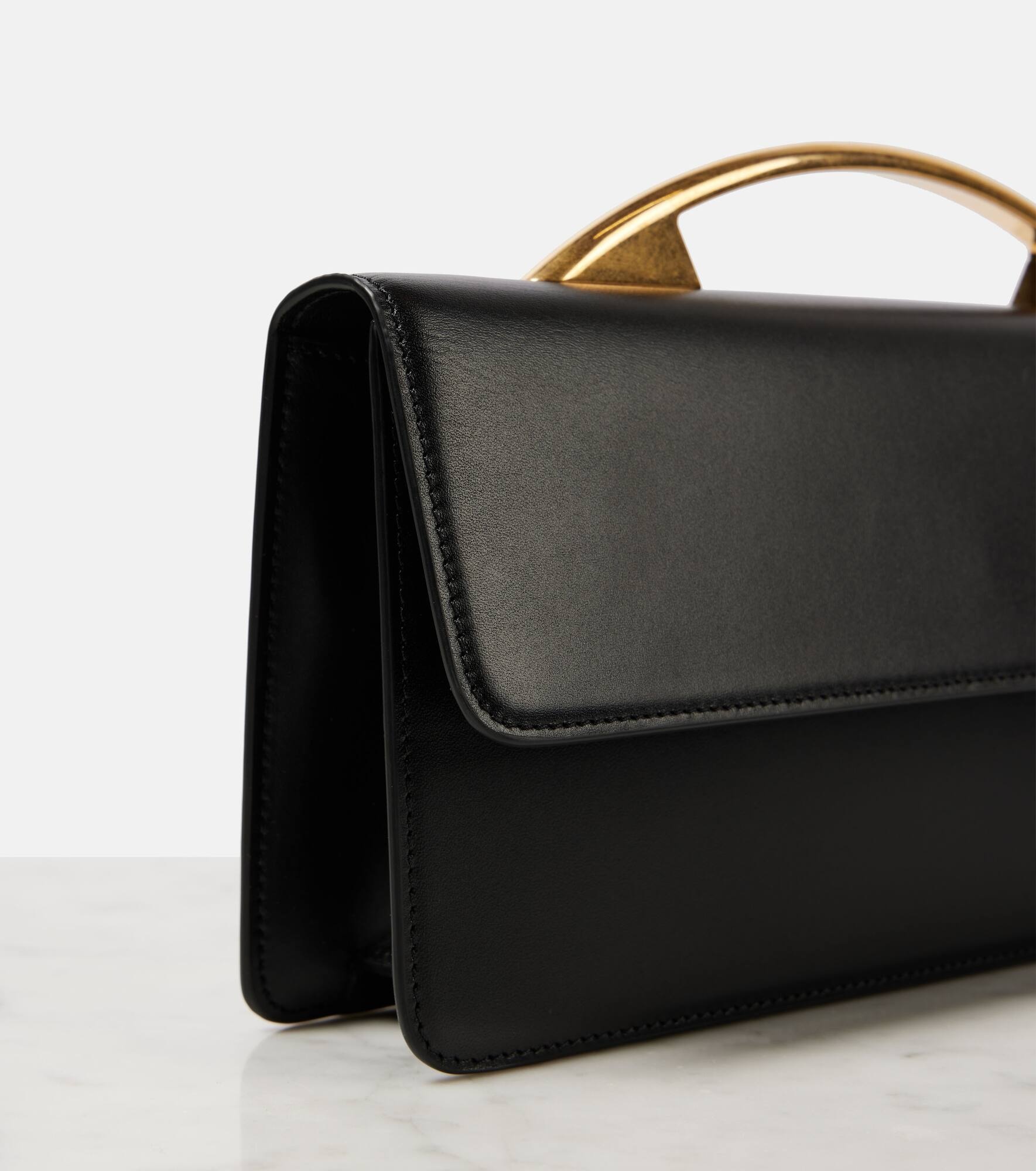 Nia leather shoulder bag - 6