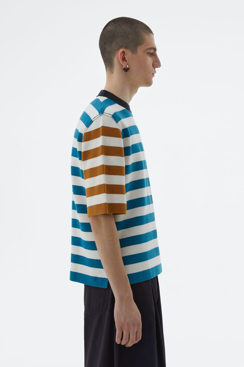 STRIPED KNIT T-SHIRT 3