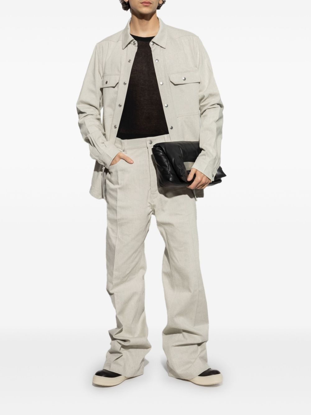 flap-pocket shirt jacket - 2