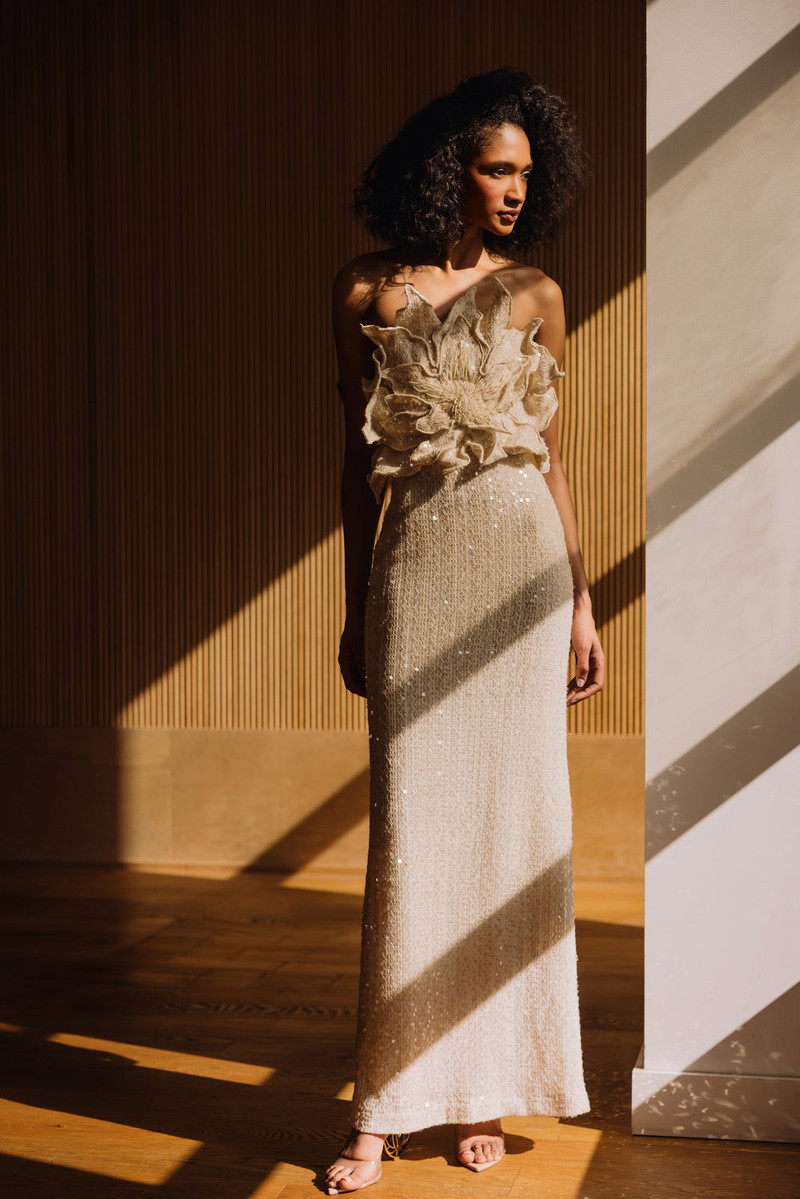 PatBO IARA CROCHET FLOWER MAXI DRESS outlook