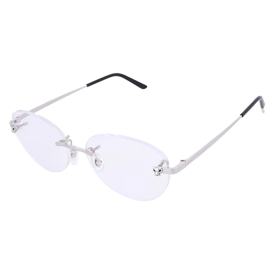Cartier Panthere de Cartier Demo Oval Ladies Eyeglasses CT0028O 001 56 - 3