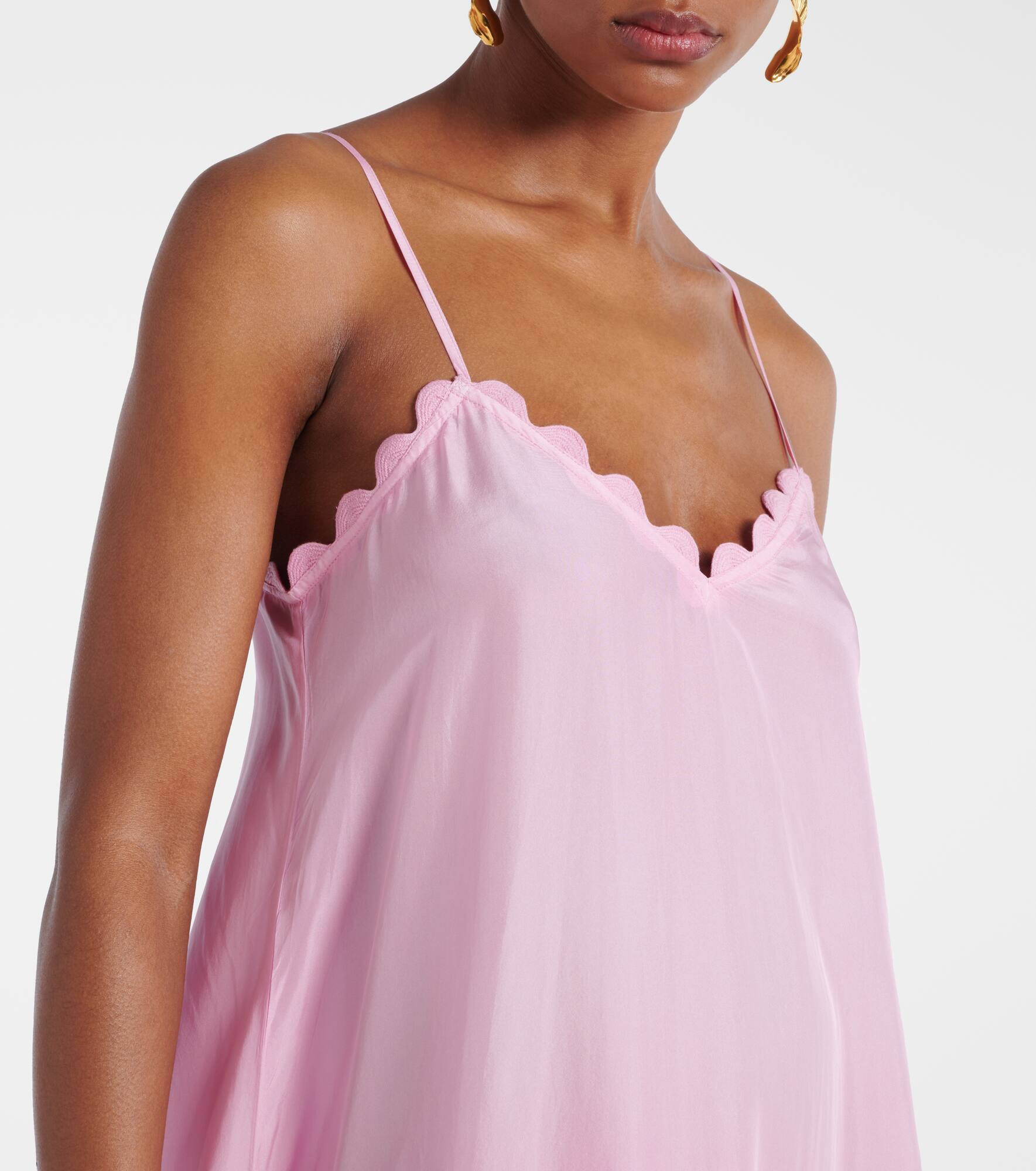 Ombré silk midi dress - 4