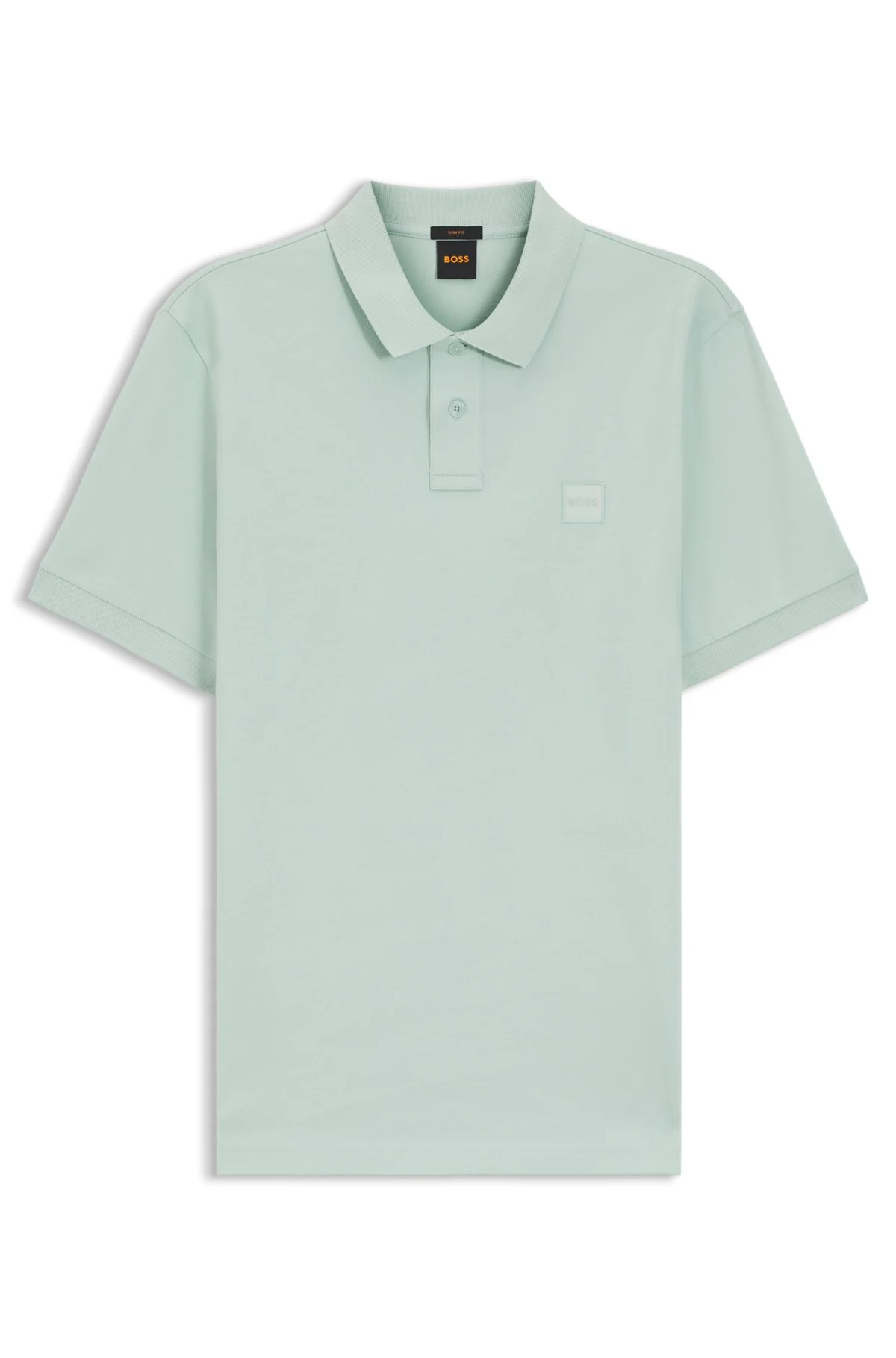 STRETCH-COTTON SLIM-FIT POLO SHIRT WITH LOGO PATCH - 1