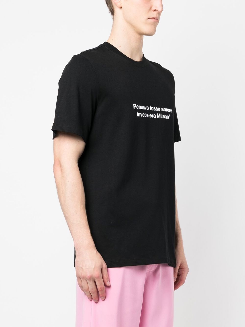 slogan-print cotton T-shirt - 4