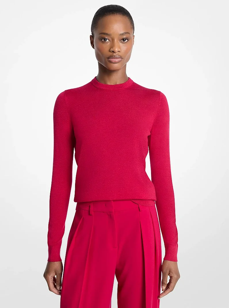 Cashmere and Wool Blend Sweater - 1