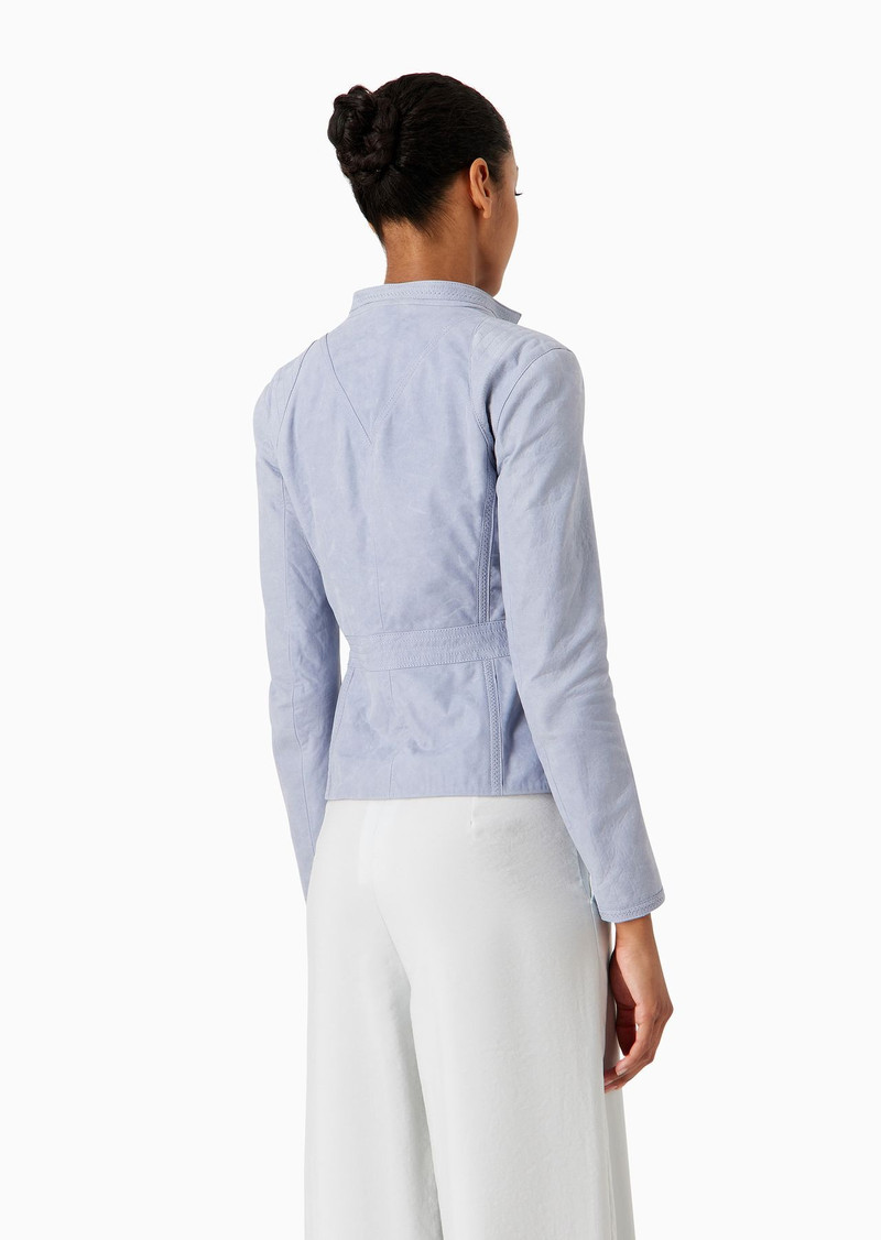 Waxed lambskin nubuck jacket 3