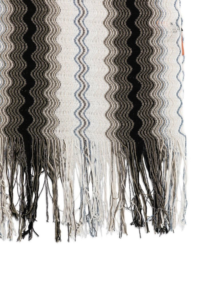 Missoni chevron fringed scarf outlook