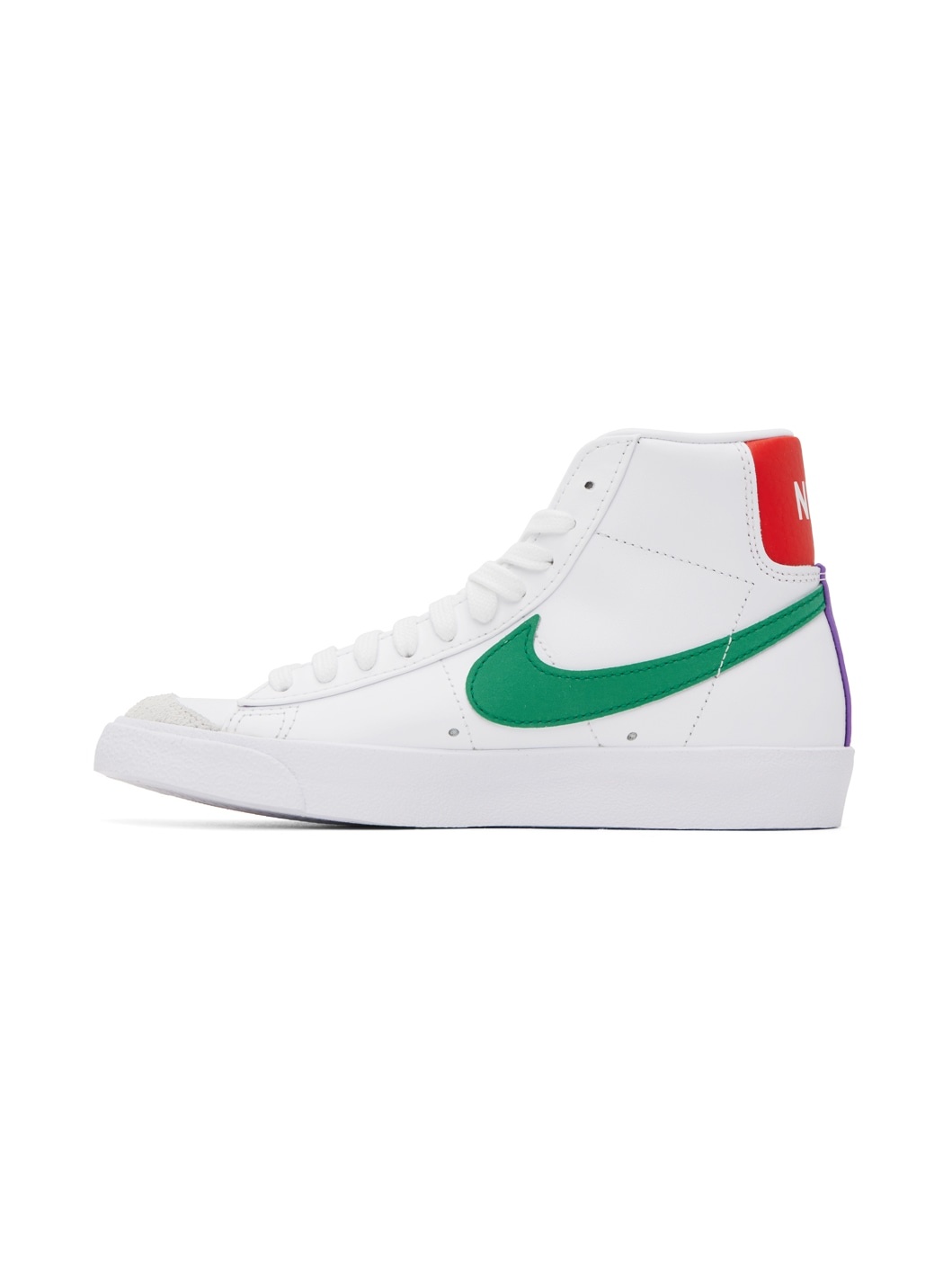White & Green Blazer Mid '77 Sneakers - 3