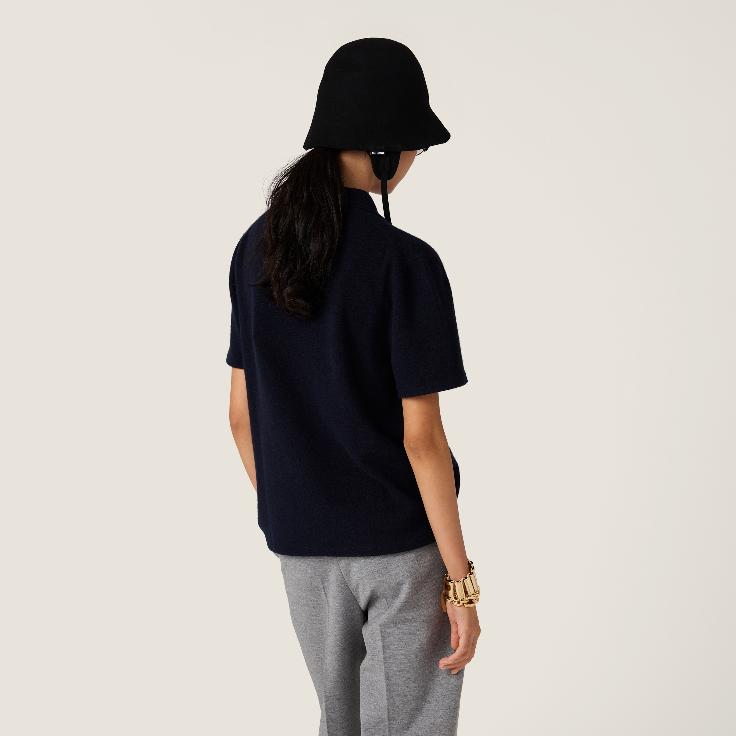 Cashmere polo shirt - 3
