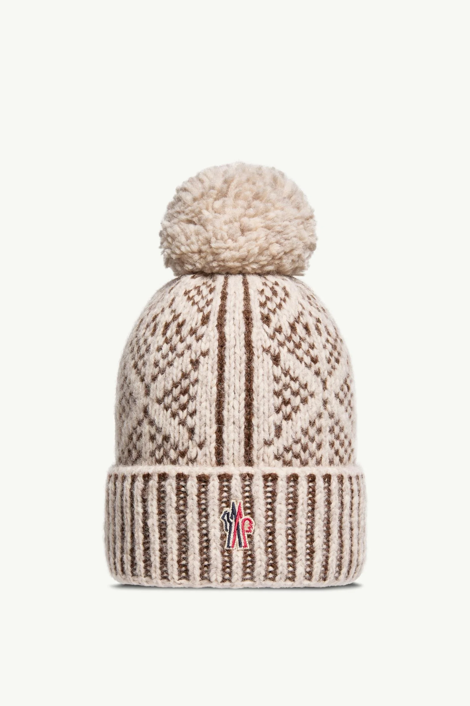 Alpaca & Wool Blend Beanie with Pom Pom - 1