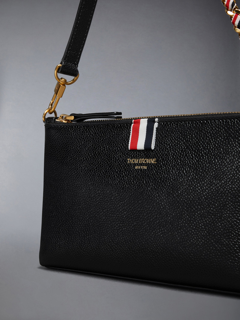 PEBBLE GRAIN ZIPPED MINI BAG 5